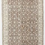 Tapis persan à motifs floraux beige et marron 147x264 cm SK 24773
