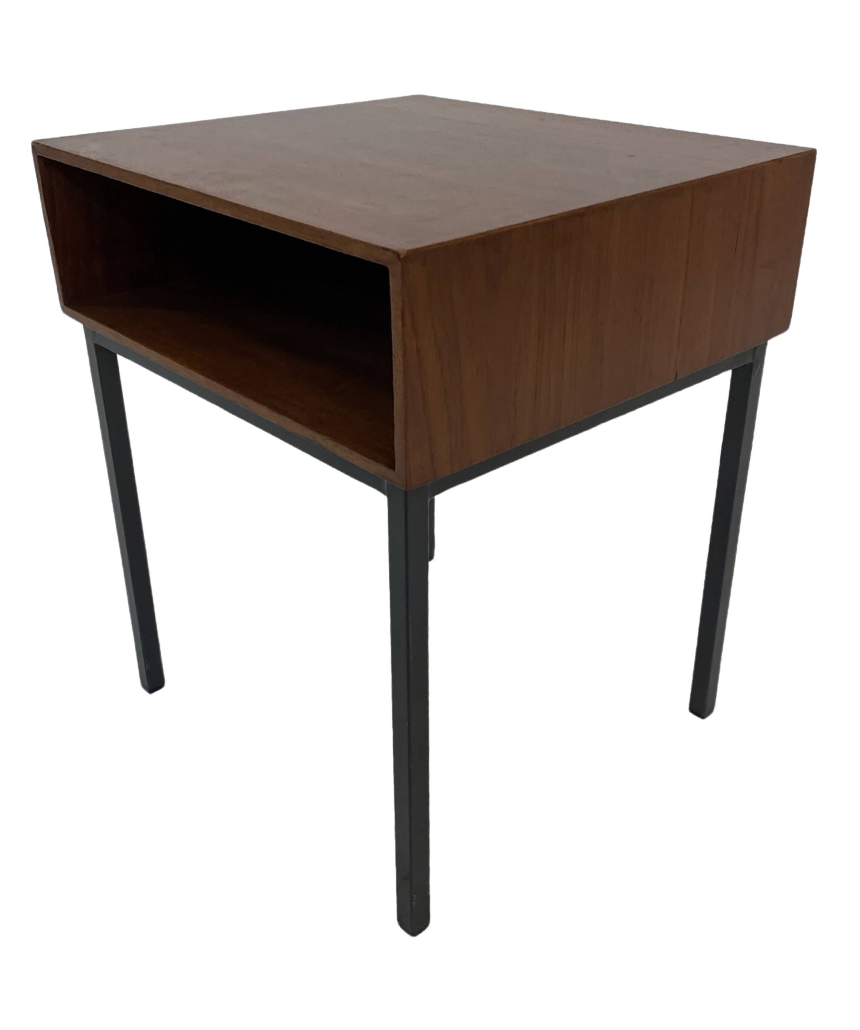 Vintage Pastoe bedside table side table 1960s teak veneer