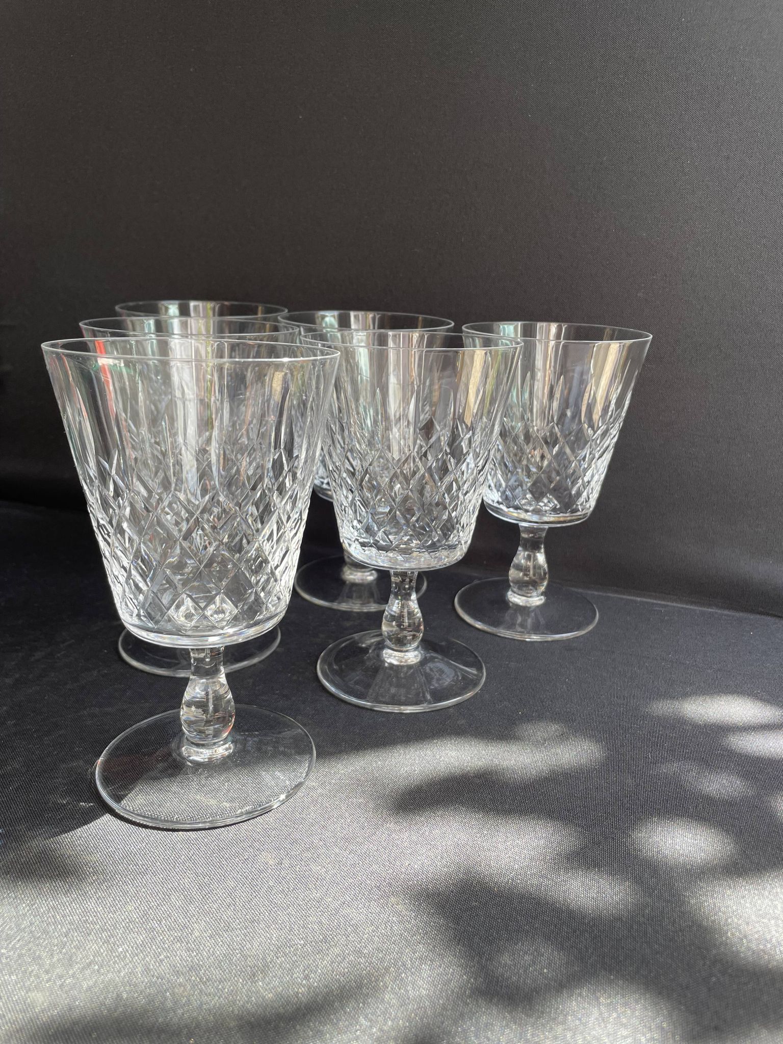 6 Verres à eau – Cristallerie de Lorraine à Lemberg (1925-1997)