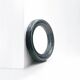 Vintage Wall Mirror with Bold Blue Plastic Frame, 1960s