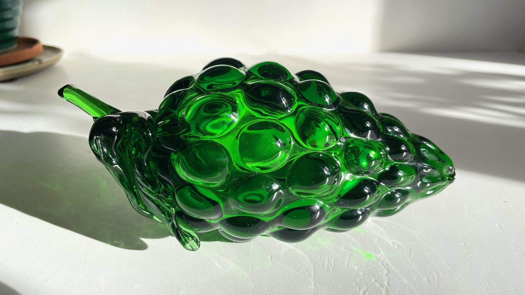 Grappe de RAISIN Verre Vert VINTAGE