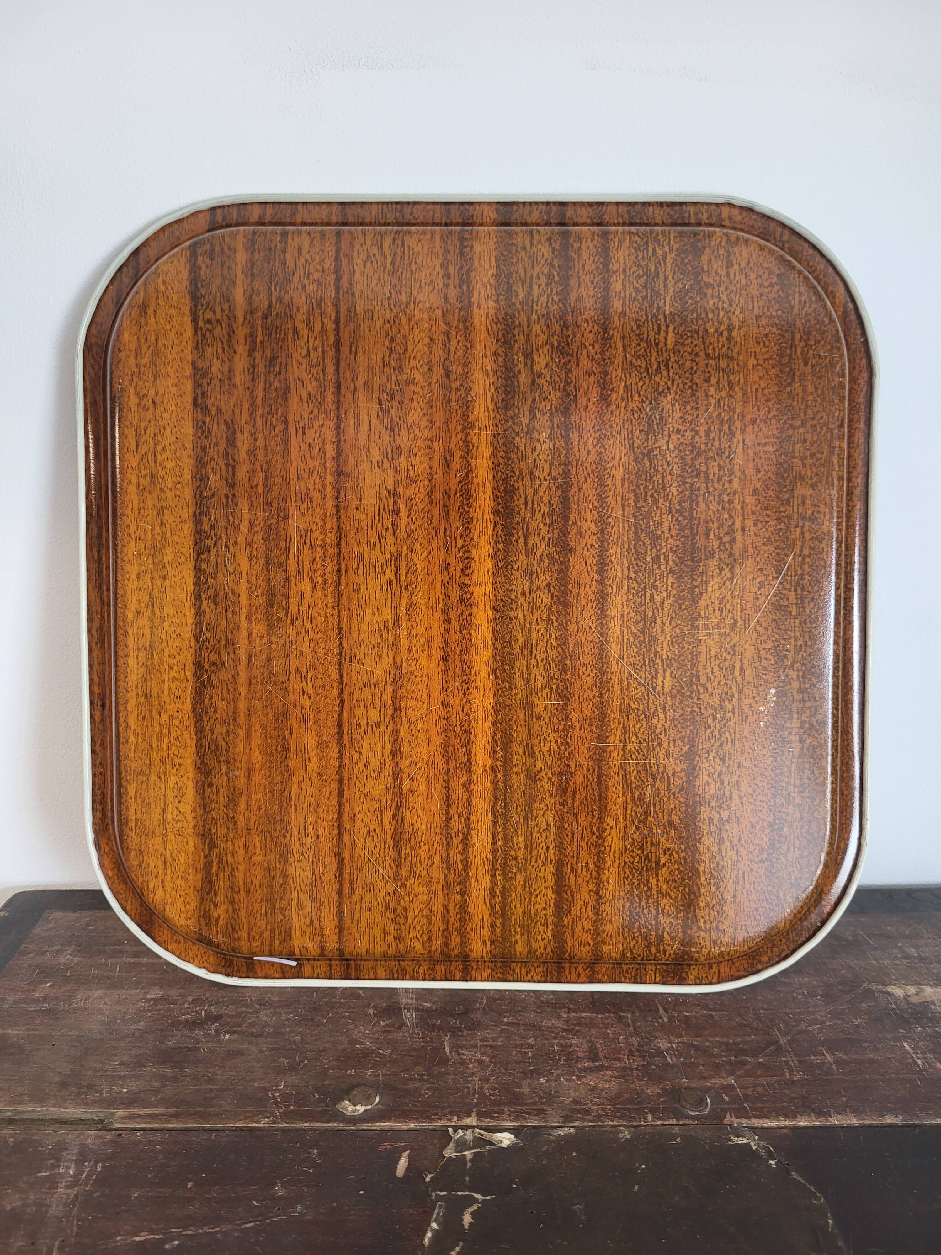 Plateau de service en métal, Piero Fornasetti, Italie, 1960