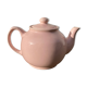 Théière anglaise en céramique rose vintage