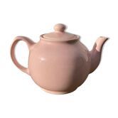 Théière anglaise en céramique rose vintage