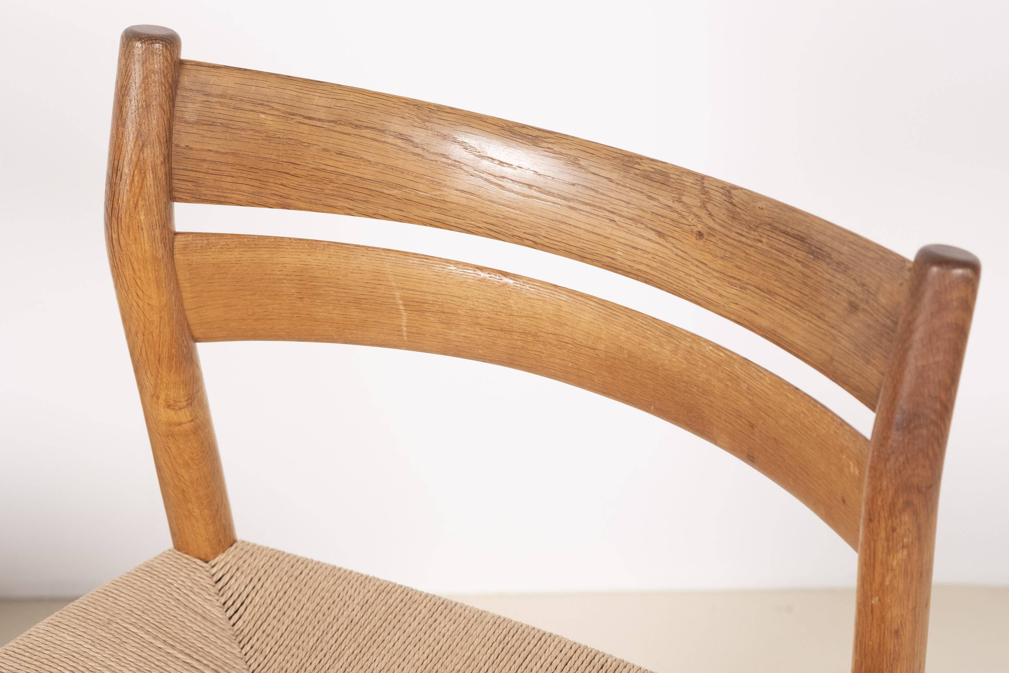 4x Chaise de salle à manger en chêne Børge Mogensen BM1, années 1950, Danemark