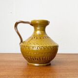 Italian pottery carafe from the mid-century by Aldo Londi for Bitossi, 1960s.