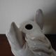 Ceramic horse head lamp base vintage horse lamp base design 70s