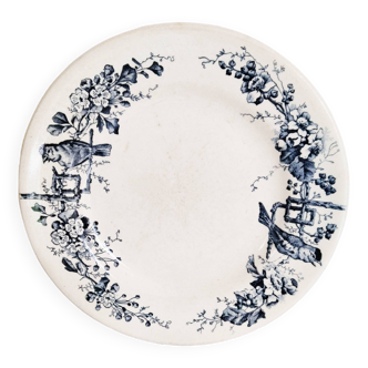E.Bourgeois earthenware dinner plate