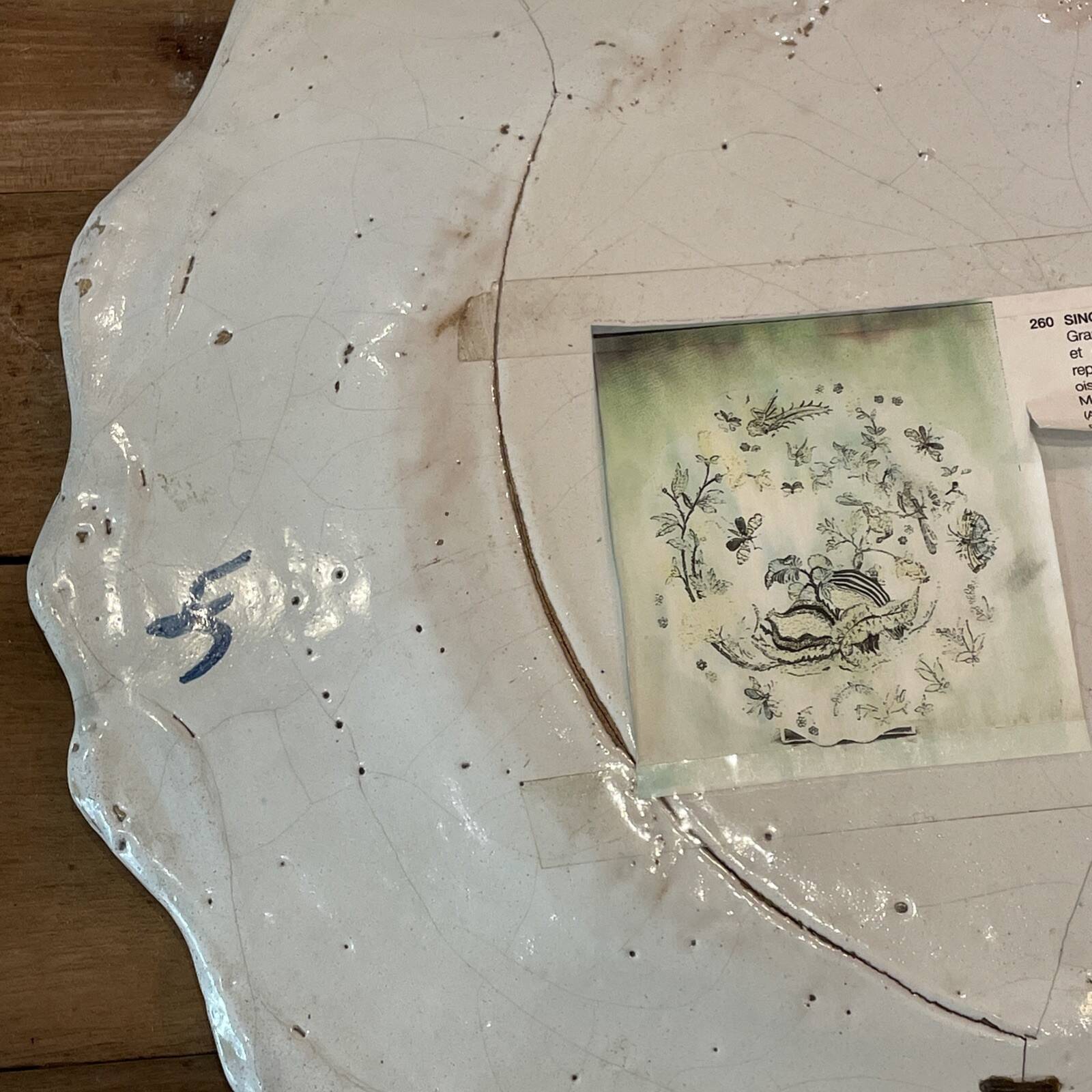 Round dish Sinceny 18th century