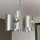 Lustre Polam Bielsko. 1970. Space age. Brushed stainless steel.