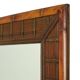 Vintage Square Bamboo and Rattan Mirror Boho 70cm