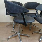 Set of four Vintage armchairs circa 1980