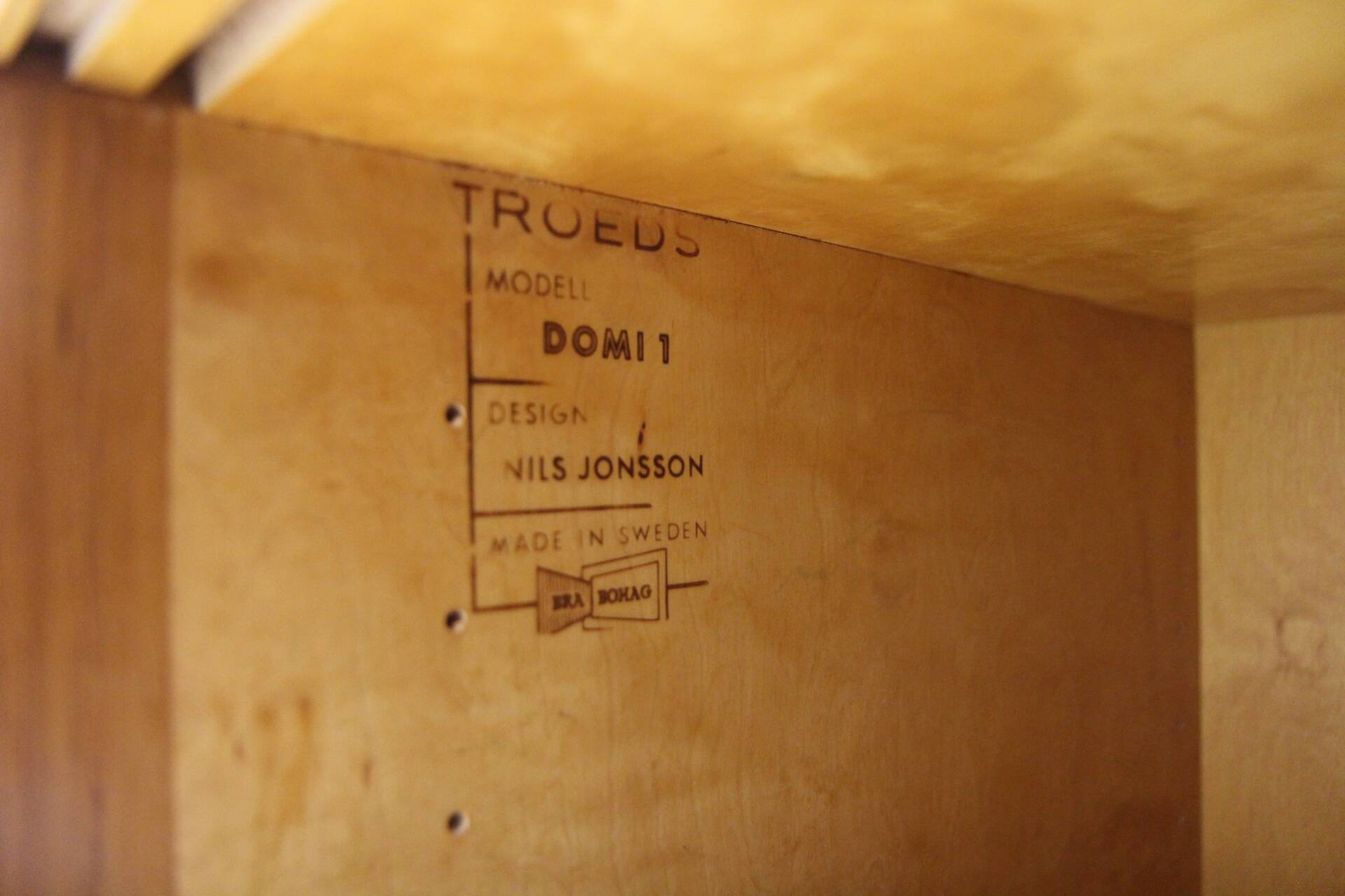 "Domi Monté" wardrobe in teak, Nils Jonsson, Sweden, 1960