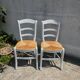 Paire de chaises paillées