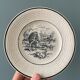 Lot de 12 petites assiettes Digoin Sarreguemines, « Les Mois »