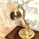 Brass notary or banker lamp