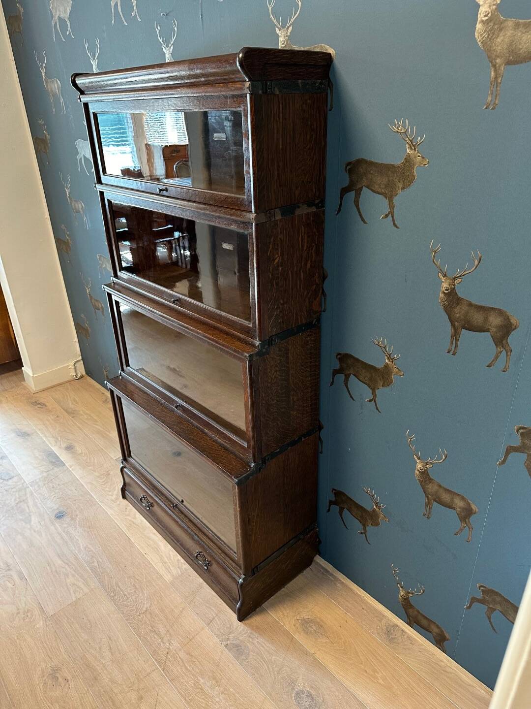 Antique oak Globe Wernicke Bookcase