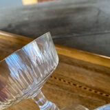5 crystal champagne glasses