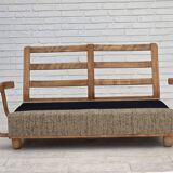 1970s, Danish 2-seater sofa, original condition, furniture wool, bentwood.