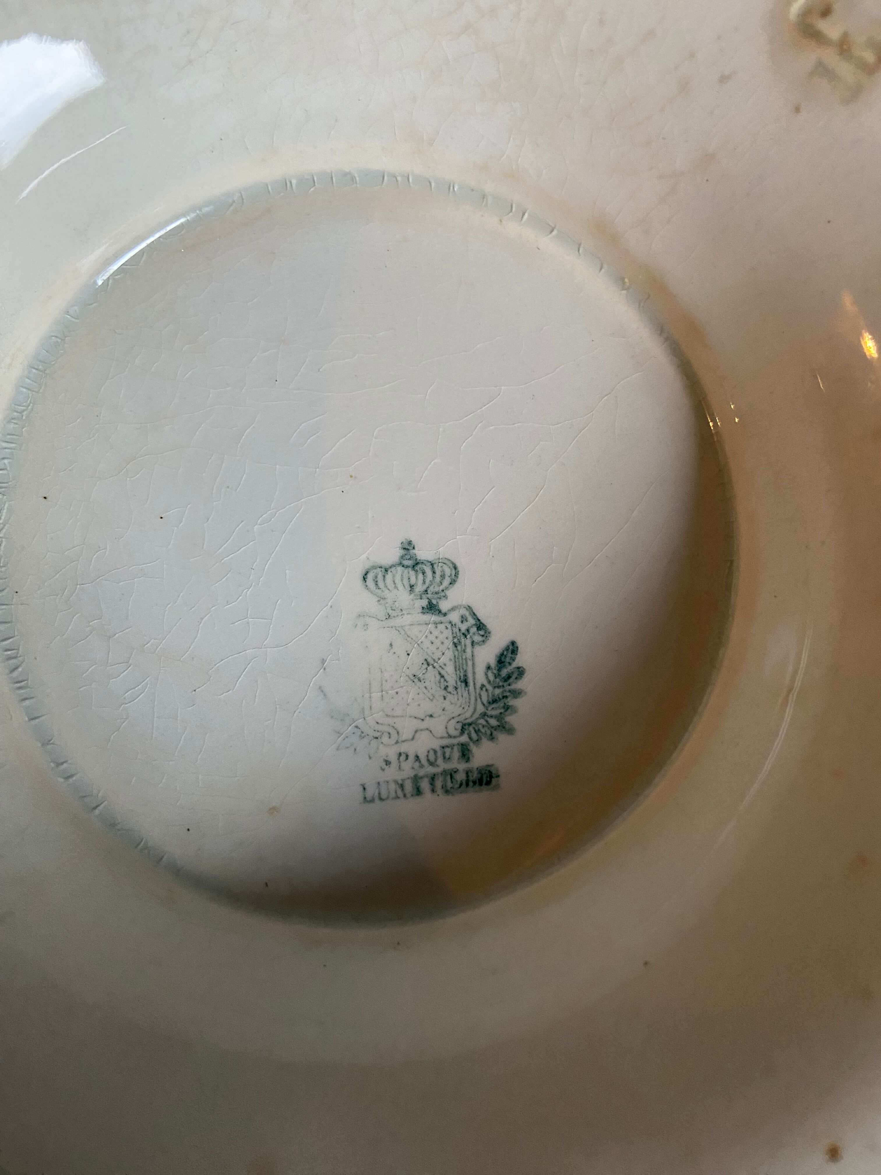 Soupière en Faïence blanche de Lunéville XIXème Siècle