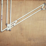 Dutch industrial drawing or architect's table witch lamp from rotanex-pool, 1950s