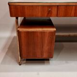 Modular desk rosewood and brass  1950