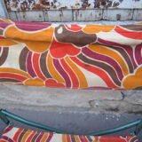 Vintage camping folding lounge