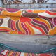Vintage camping folding lounge