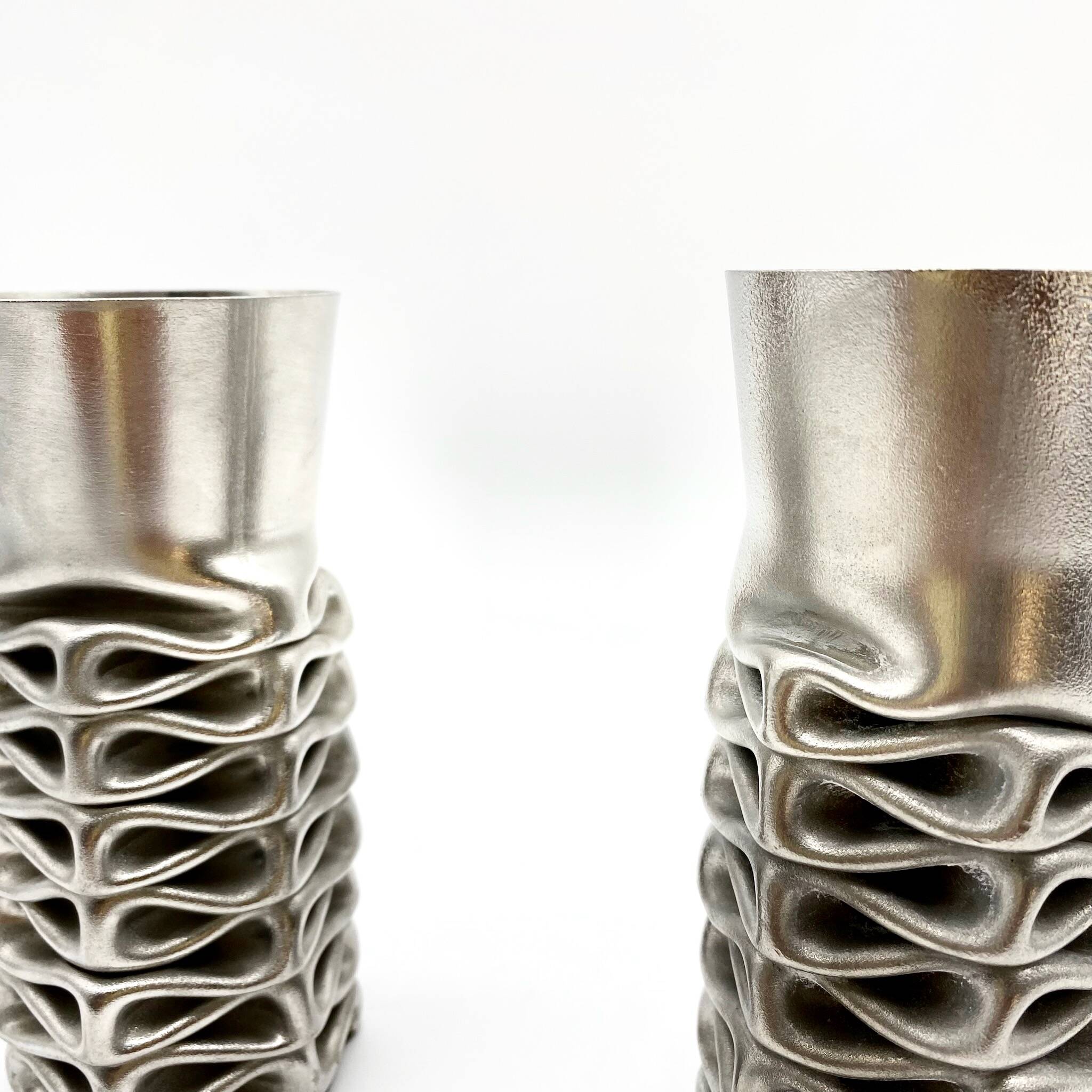 Pair of “compression” vases by jacques moniquet – 1970s