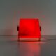 Orange Pop Art ambient night lamp in plexiglass by Uwe Mersch Design, 1970s, Germany.