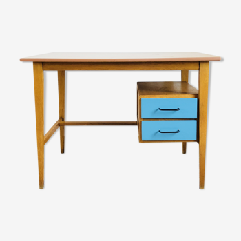 Bureau vintage en chêne 1960