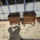 Pair of vintage 1960s oak bedside tables
