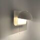 Applique iGuzzini 'Bugia' en blanc, rare design Giuseppe Cormio 1975