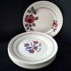 6 Badonviller and Lunéville mismatched dessert plates