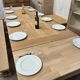 Table de ferme en chêne massif avec rallonges