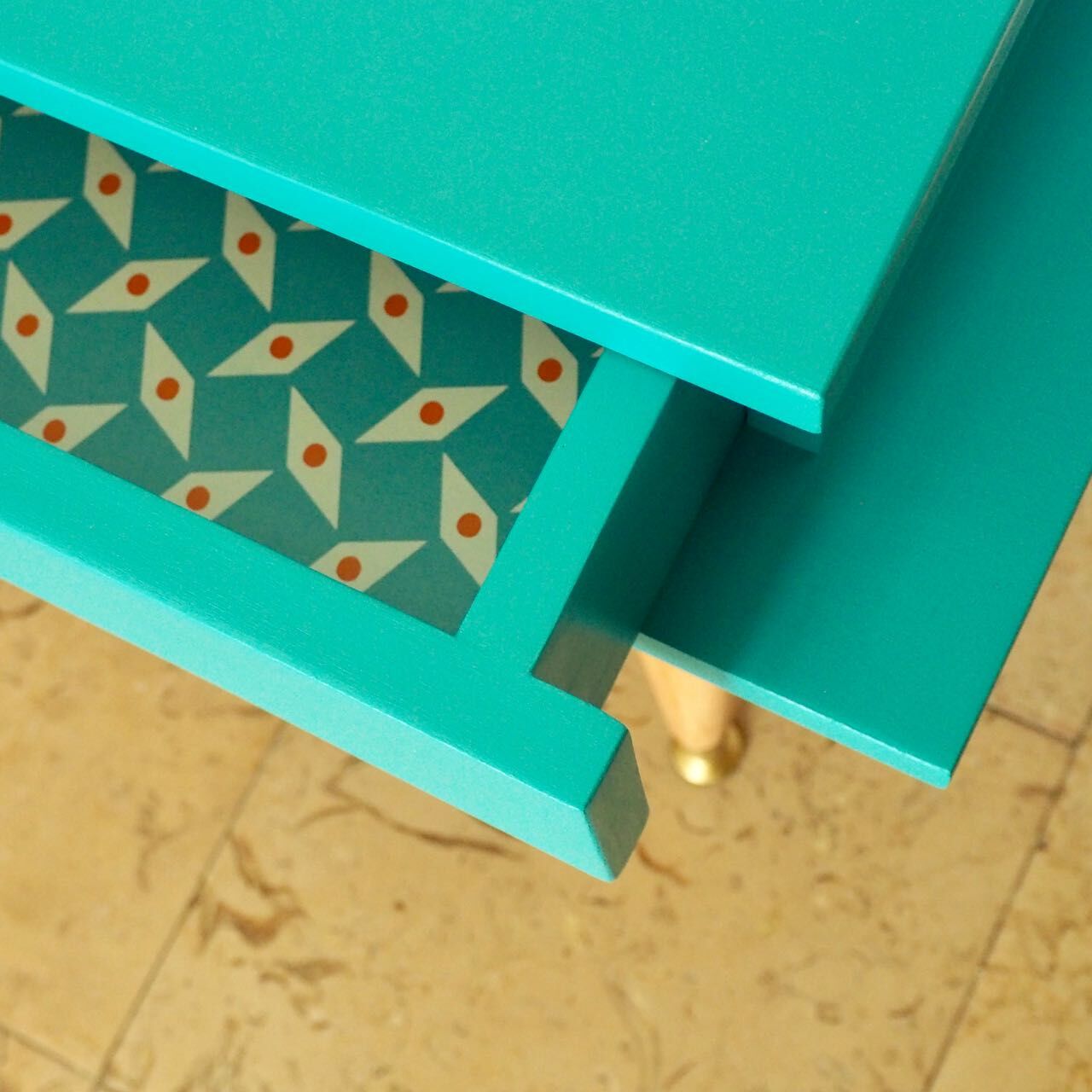 Vintage Scandinavian bedside table