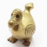 Bird statue dodo in brass