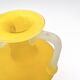 Vase Amphore Murano Scavo Jaune Safran Taillé  Cenedese