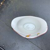 Serving dish and gravy boat in limoges porcelain, stamped b & cie limoges france