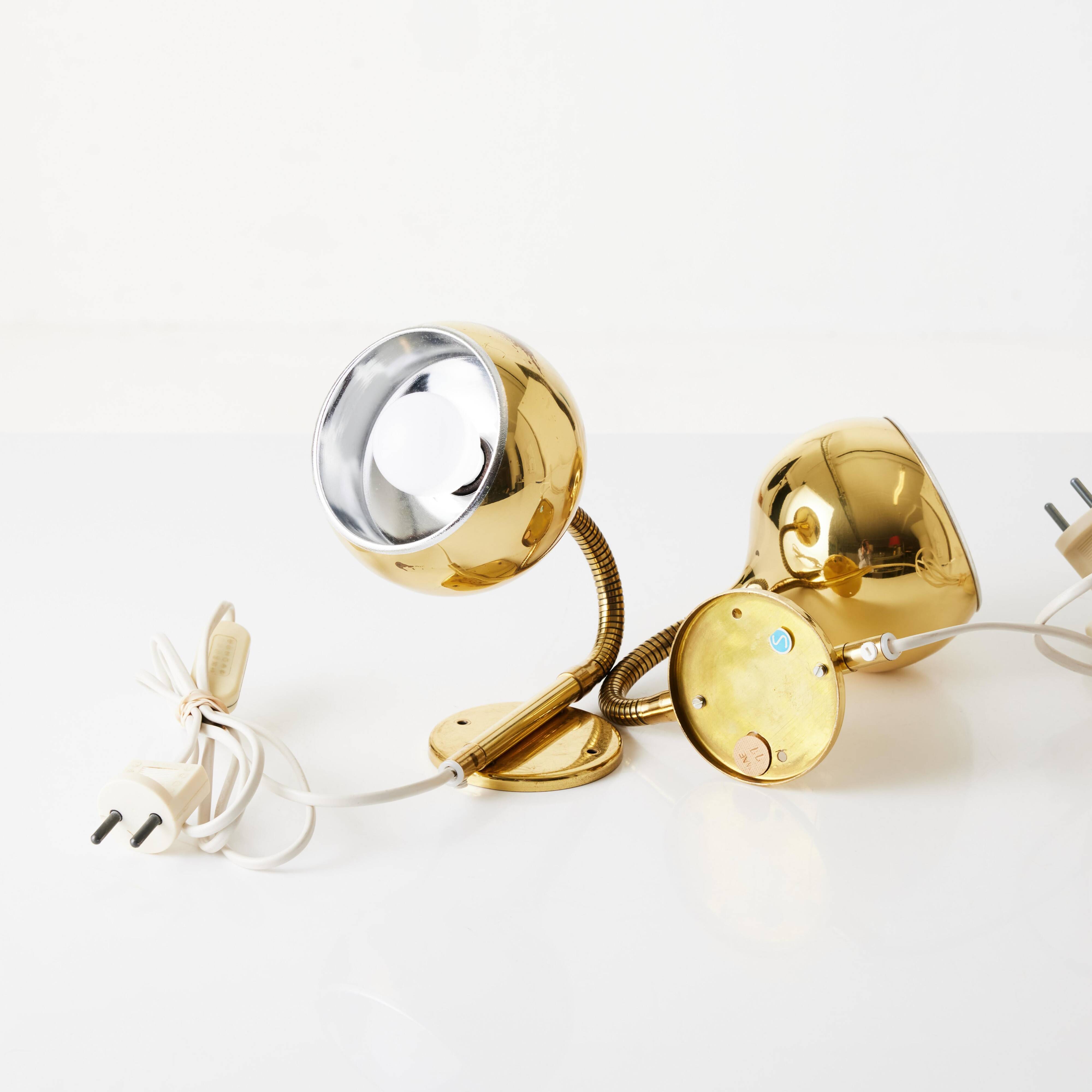 Lampes murales par Moller Armatur, lot de 2,  Suède 1970