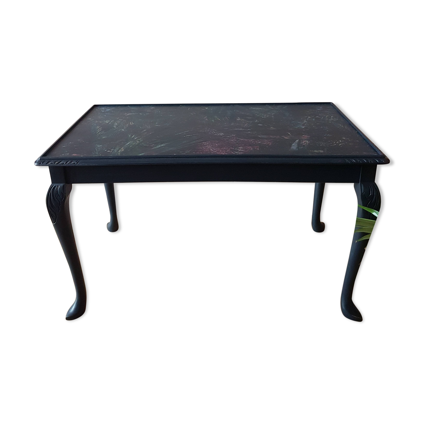Dark Blue Painted Coffee Table Selency