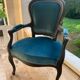 Duck blue convertible armchair