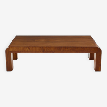 Modernist coffee table in stained ash by Michel Dufet circa 1930