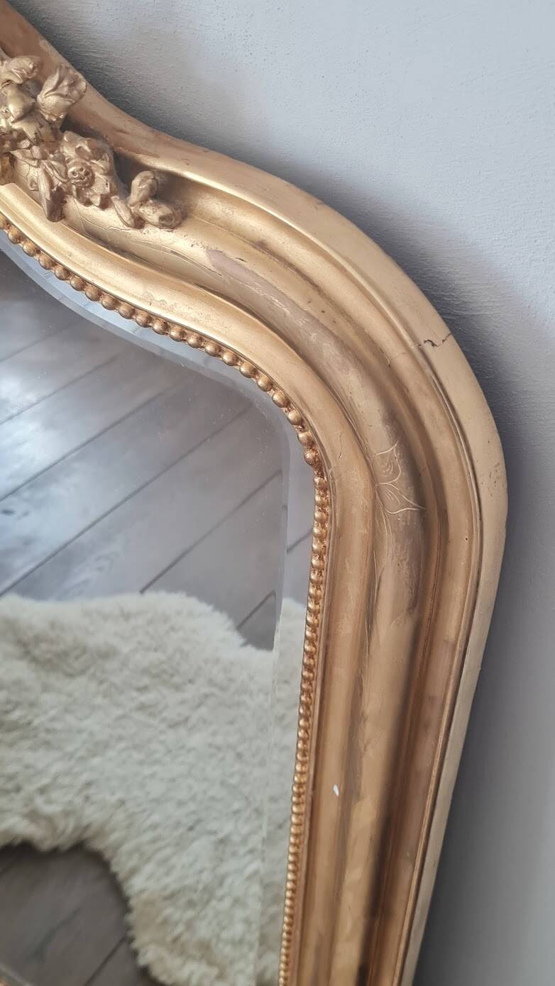 Miroir Louis Philippe avec fronton