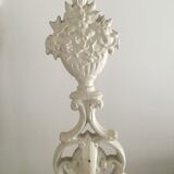 Antique cast iron coat rack on stand