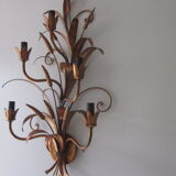 Sconce in gilded metal