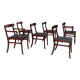 Danish design by Ole Wanscher, set of dining chairs 70s,