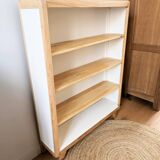 1950s compass foot bookcase shelf