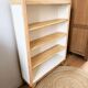 Étagère, bibliothèque pieds compas années 50