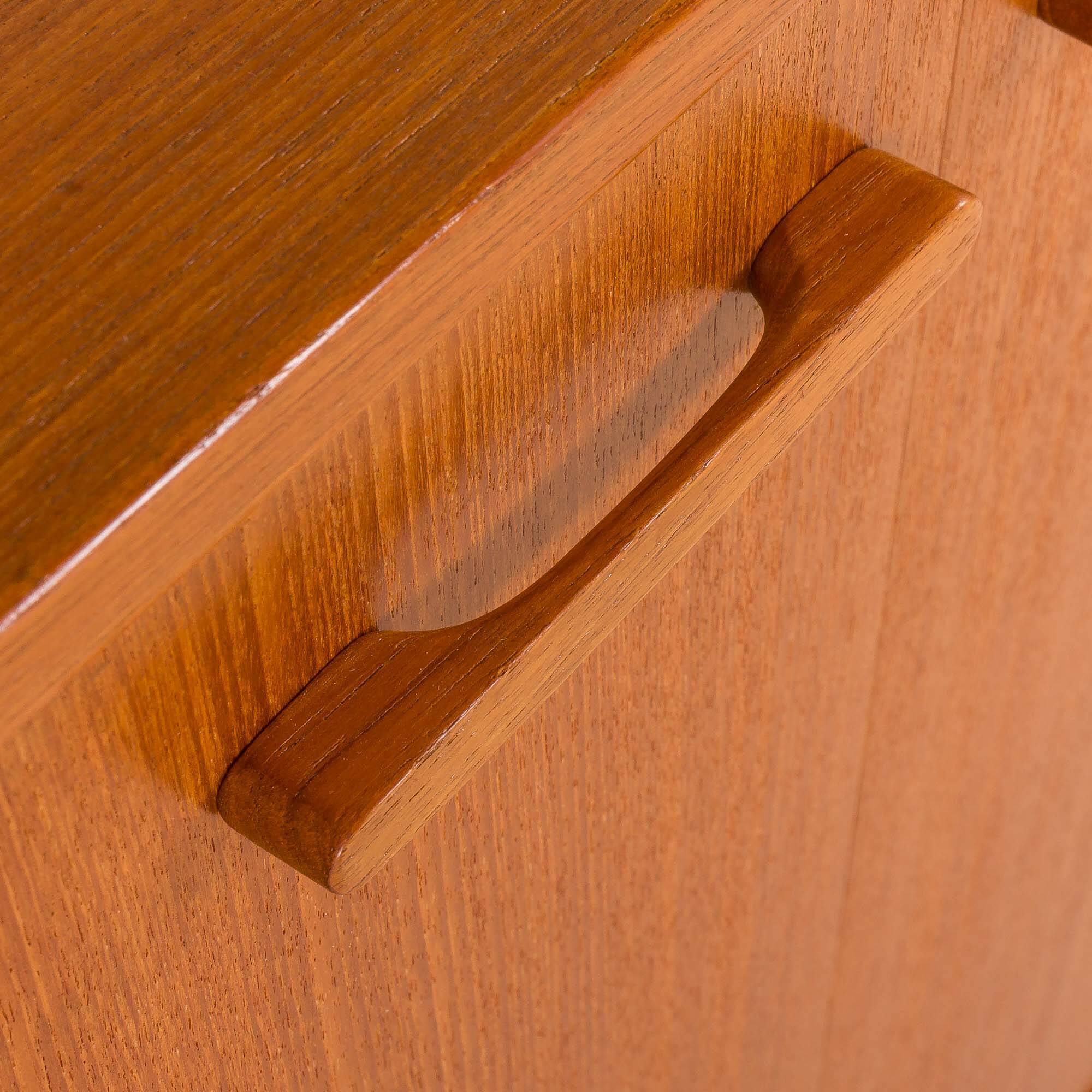 Kai Kristiansen home office shelving unit in teak for FM Mobler, 1960s